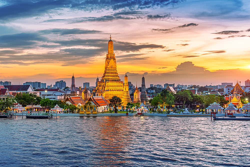 Bangkok ao entardecer